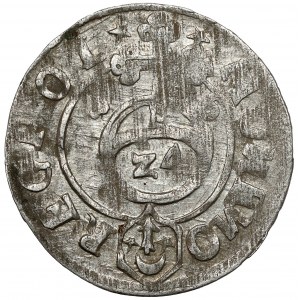 Žigmund III Vaza, polopás Bydgoszcz 1616 - Saský v šesťuholníku