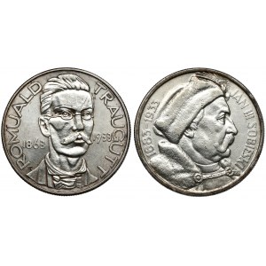 Traugutt und Sobieski 10 Zloty 1933 (2Stück)