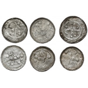 Cross denarii (6pcs) CNP VI and VII - including Polish ones