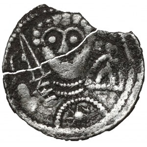 Ladislaus II the Exile, Denarius - Prince and Bishop - rare sign