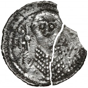 Ladislaus II. der Verbannte, Denar - Fürst und Bischof - seltenes Zeichen