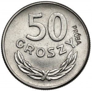 Próba NIKIEL 50 groszy 1957