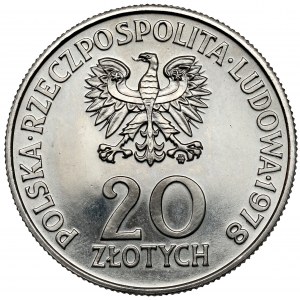 Próba NIKIEL 20 złotych 1978 Maria Konopnicka