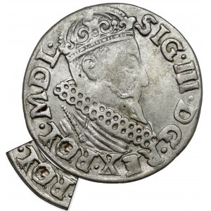 Sigismund III Vasa, Trojak Krakow 1620 - ROL error - rare