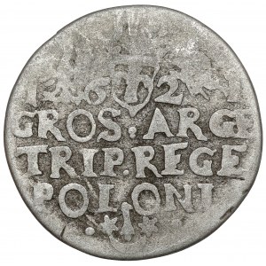 Sigismund III Vasa, Trojak Krakow 1621 - REGE error - very rare
