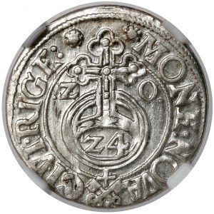 Žigmund III Vasa, poltopánka Riga 1620 - kľúče - mincovňa