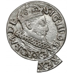 Sigismund III. Vasa, Trojak Kraków 1621 - RE-X Fehler
