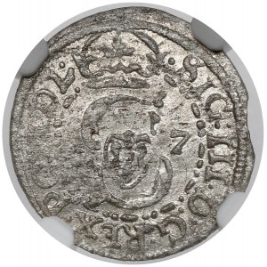 Zygmunt III Waza, Szeląg Wilno 1617 - tarcze łezkowate