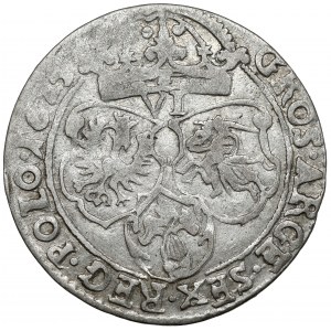 Sigismund III. Wasa, Sixpack Krakau 1625 - POLO und Sas - selten