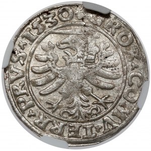 Žigmund I. Starý, Grosz Toruń 1530 - meč vľavo - razené