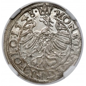 Zygmunt I Stary, Grosz Kraków 1548 - rzadki i piękny