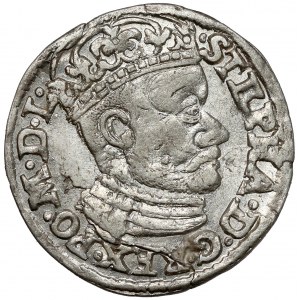 Stefan Batory, Trojak Olkusz 1585 GH - Steine - selten