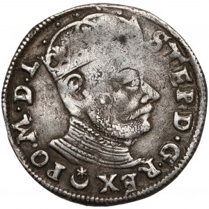 Stefan Batory, Trojak Vilnius 1582 - stredný erb
