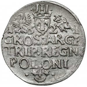 Zygmunt III Waza, Trojak Kraków 1621 - REGNI - b.rzadki