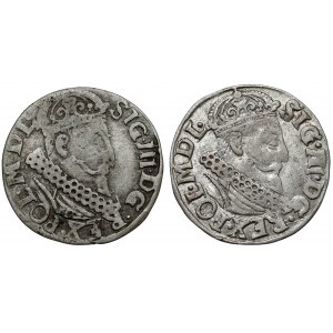 Sigismund III. Vasa, Trojak Kraków 1621, einschließlich RE(N)GN (2 St.)