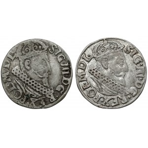 Žigmund III Vasa, Trojak Krakov 1621, vrátane RE(N)GN (2ks)