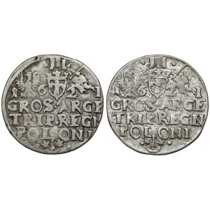 Sigismund III Vasa, Trojak Kraków 1621, including RE(N)GN (2pc)