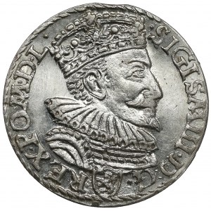 Zygmunt III Waza, Trojak Malbork 1594 - bardzo ładny