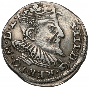 Zygmunt III Waza, Trojak Wilno 1593 - Platina