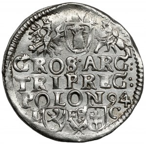 Sigismund III. Vasa, Trojak Bydgoszcz 1594 - erste - selten