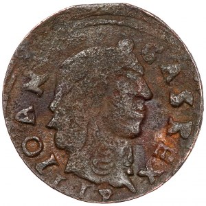 Jan II Kazimír, koruna Boratine 1684 - falzifikace období - FANTAZY datum