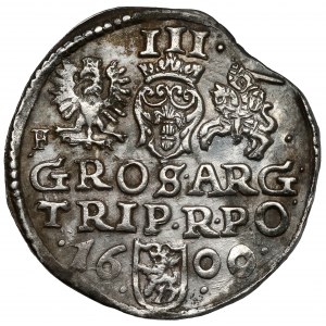 Sigismund III. Wasa, Trojak Wschowa 1600 - F beim Adler