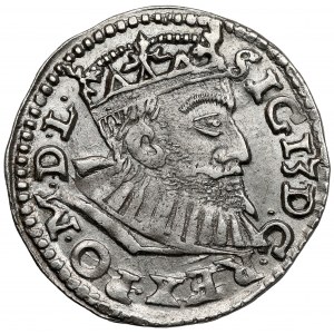 Sigismund III Vasa, Trojak Poznań 1594 - long beard