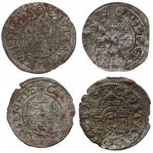 Freie Stadt Riga, das Rigaer Regal 1571-1577, einschließlich RAGS (4pc)