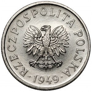 NIKIEL 50 penny sample 1949