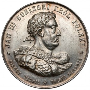 Medal 200th Anniversary of the Siege of Vienna, Sobieski, Krakow 1883