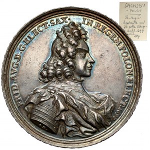 Augustus II the Strong, Coronation Medal 1697 - HERCVLI SAXONICO