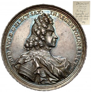 August II Mocny, Medal koronacyjny 1697 - HERCVLI SAXONICO