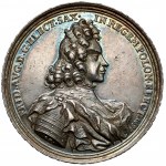 August II Silný, korunovačná medaila 1697 - HERCVLI SAXONICO