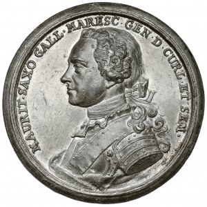 Courland, Maurice Saxon, posmrtná medaile 1750