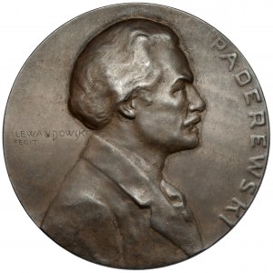 Medal jednostronny 1919 - Ignacy Paderewski
