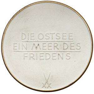 Německo, Míšeň, porcelánová medaile - OSTSEE WOCHE