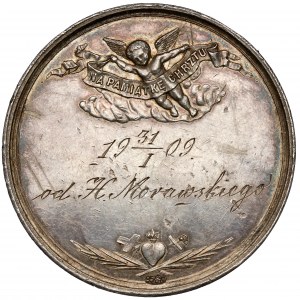 Pamětní medaile ke křtu - datum 1909