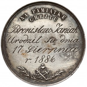 Medal Na Pamiątkę Chrztu - data 1886