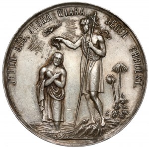 Gedenkmedaille auf die Taufe - Datum 1875