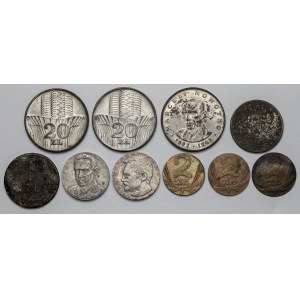 Fälschungen der Epoche und Abänderungen 1 - 20 PRL Gold (10 Stück)