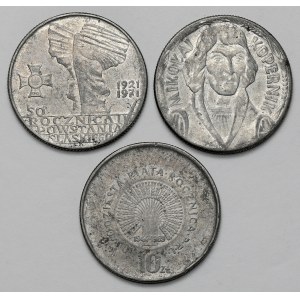 Falsyfikaty z epoki 10 złotych 1969-71 Kopernik, Powstanie... (3szt)