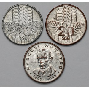 Fälschungen der Ära 20 Gold 1973-76 Skyscraper und Nowotko (3pc)