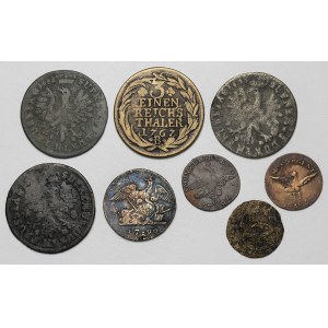 Fałszerstwa z epoki monet niemieckich, zestaw (8szt)