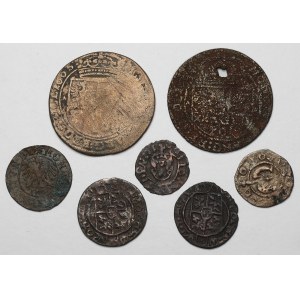 Sigismund I - John II Casimir, Forgeries of the period from the shekel to the tymph (7pcs)