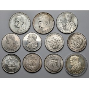 200 - 50.000 zlotých 1974-1988 - STŘÍBRNÉ MINCE PRL (11ks)