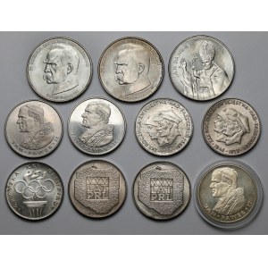 200 - 50,000 zloty 1974-1988 - SILVER PRL coins (11pcs)