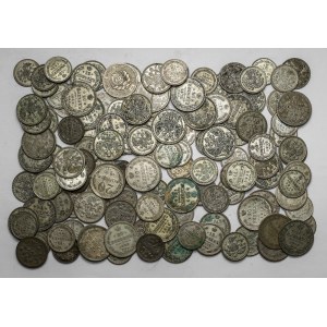 Rosja, zestaw monet srebrnych, od 10 do 20 kopiejek