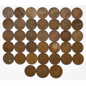 1 and 2 pennies 1928-1938 - set (38pcs)