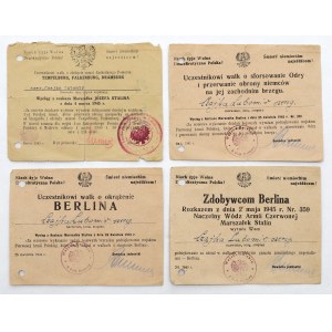 Acknowledgements and orders from Stalin - set (4pcs)