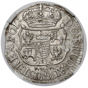 August III Sas, 1/24 thaler 1752 FWóF, Dresden - minted
